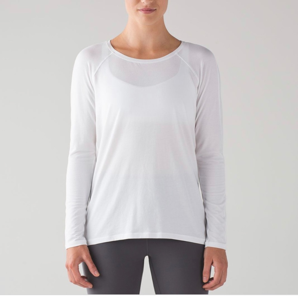 white lululemon long sleeve!